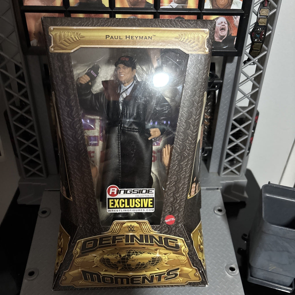 WWE Elite Defining Moments ECW Paul Heyman Paul E. Dangerously NEW Figure