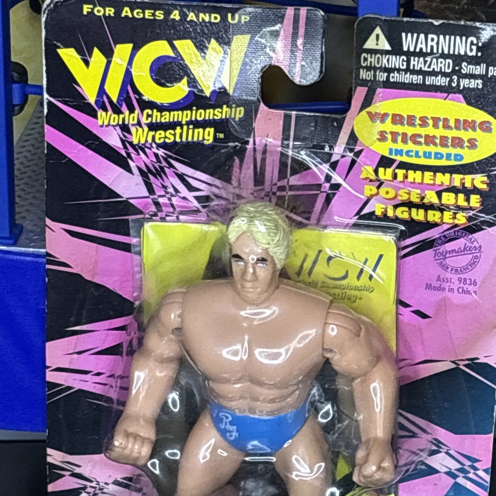 1998 WCW Authentic Poseable Wrestling Figure Ric Flair Toymakers New Vintage